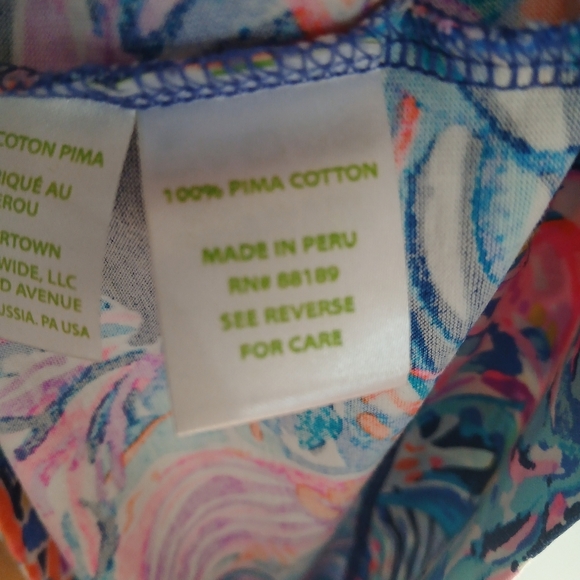 Lilly Pulitzer Dress 100% Pima Cotton Size XS Vacation Beach Cruise Resort Party - Picture 7 of 10